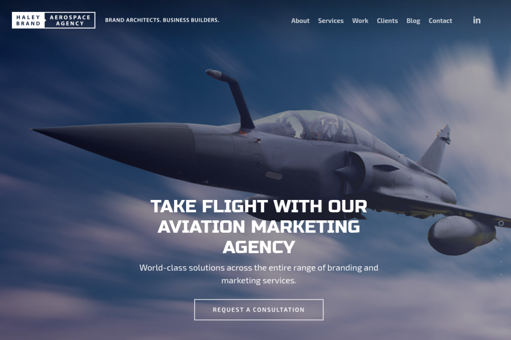 Haley Brand Aerospace Agency screenshot