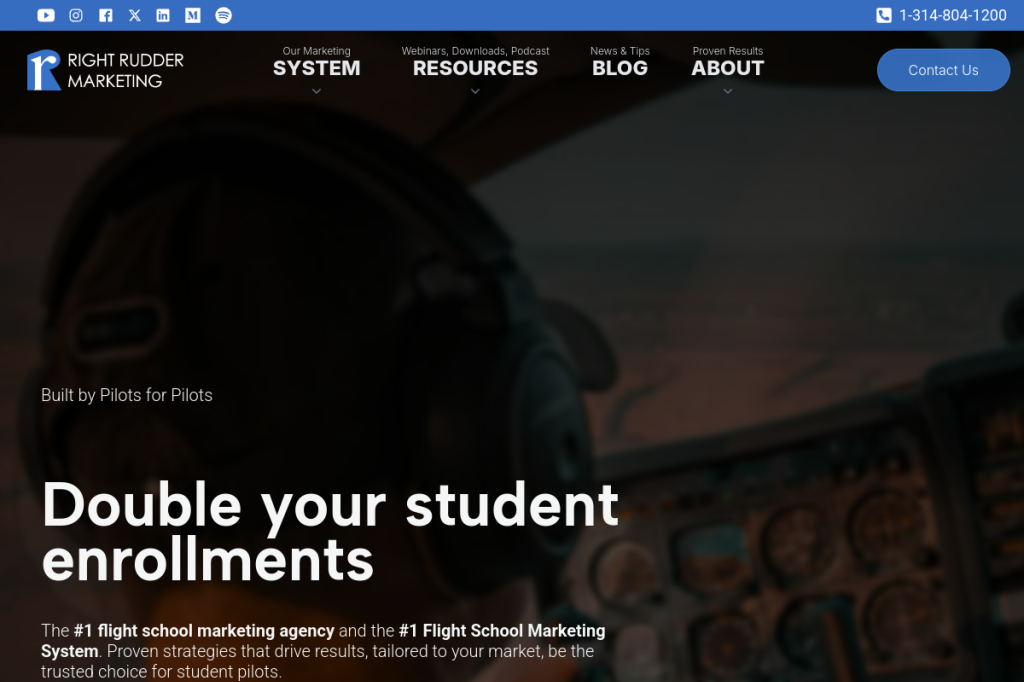 Right Rudder Marketing screenshot
