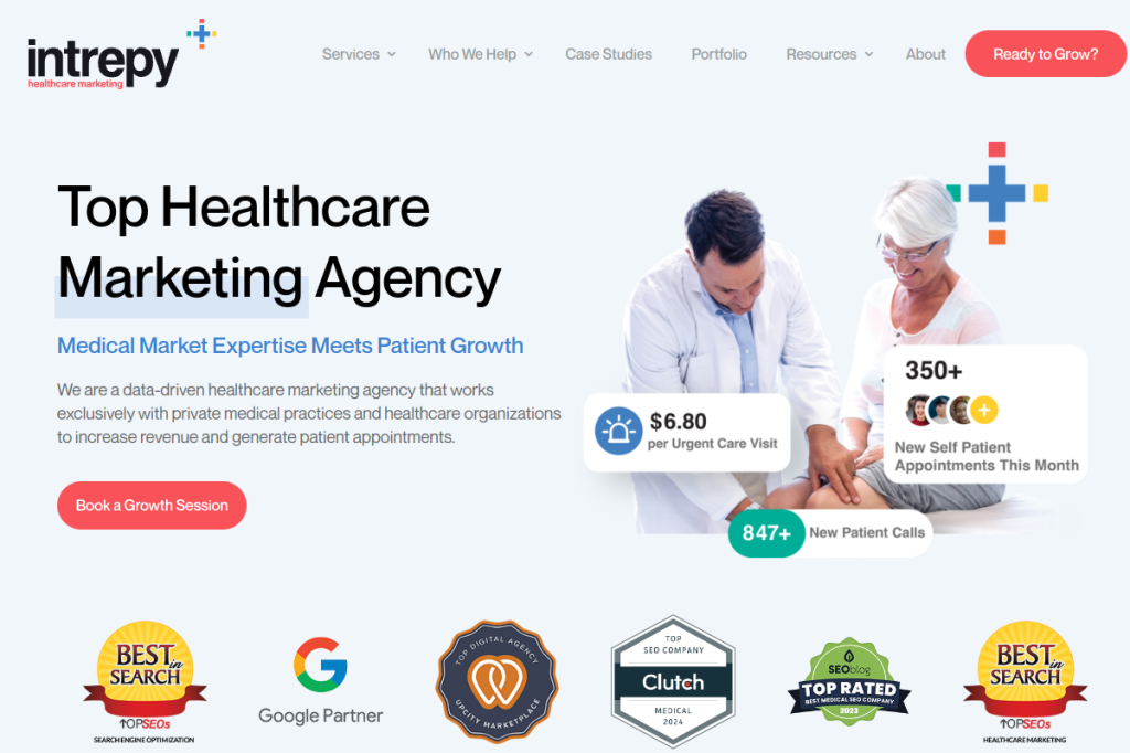 Intrepy Healthcare Marketing screenshot