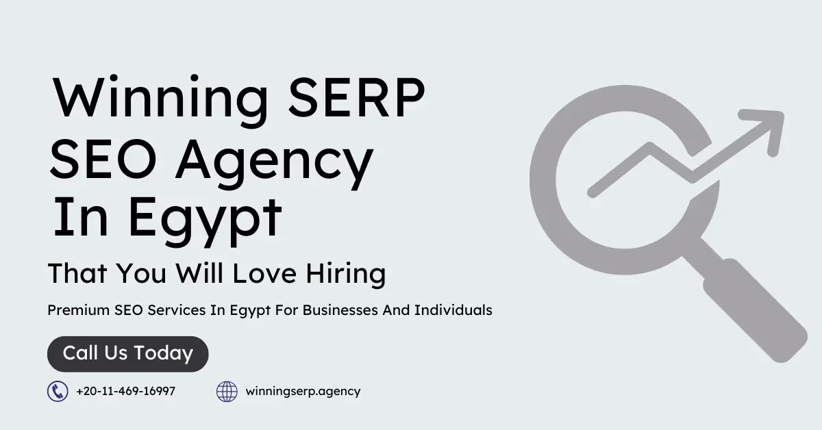 Winning SERP - SEO Agency In Egypt That You Will Love Hiring